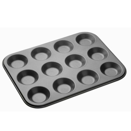 Masterclass Non Stick 12 Hole Shallow Pan