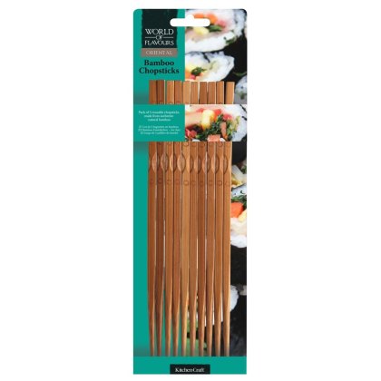 Kitchencraft Oriental Bamboo Chopsticks