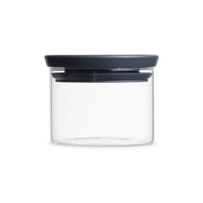 Brabantia Grey 0.3L Stackable Glass Jars