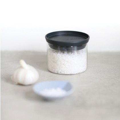 Brabantia Grey 0.3L Stackable Glass Jars