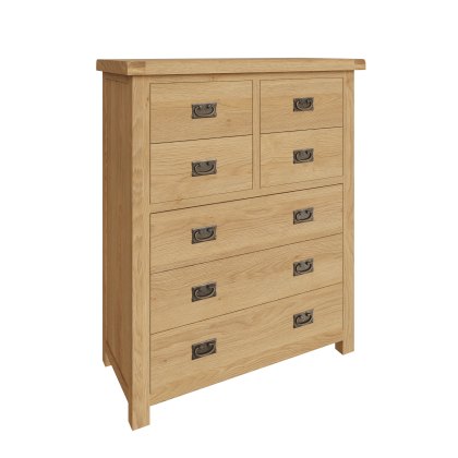 Norfolk Oak 4 Over 3 Chest of Drawers