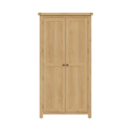 Norfolk Oak 2 Door Wardrobe