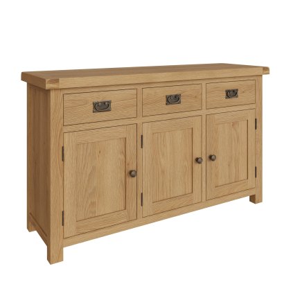 Norfolk Oak 3 Door Sideboard