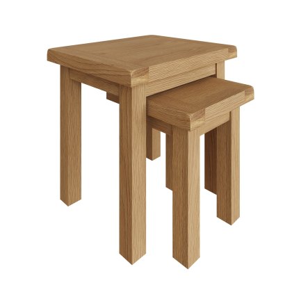 Norfolk Oak Nest of 2 Tables