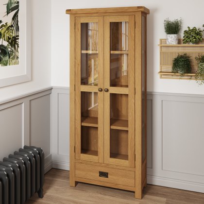 Norfolk Oak Display Cabinet