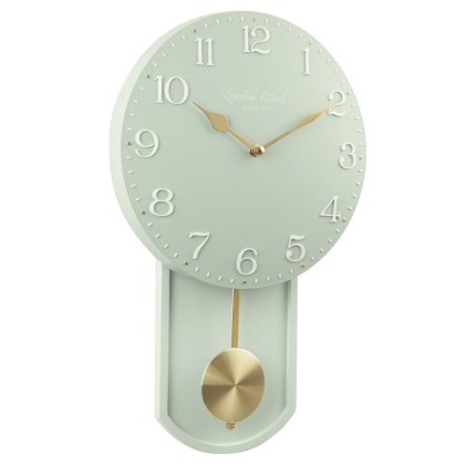 Olive Green Pendulum Clock