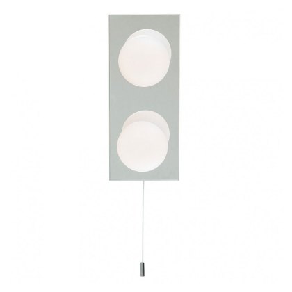 Chrome Wall Light With Mirror Backplate