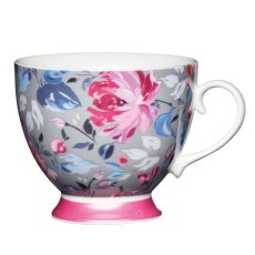 Kitchencraft Grey Floral Footed Mug