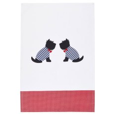 KitchenCraft Westie Tea Towels Pack of 2