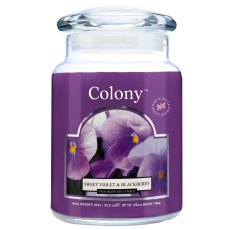 Colony Sweet Violet & Blackberry Large Candle Jar Colony Sweet Violet & Blackberry Large Candle Jar