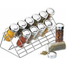 Kitchencraft Chrome Spice Rack Set Kitchencraft Chrome Spice Rack Set