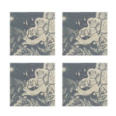 English Tableware Co Artisan Printed Coasters Set 4 English Tableware Co Artisan Printed Coasters Set 4