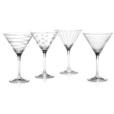 Mikasa Cheers Set of 4 Martini Glasses Mikasa Cheers Set of 4 Martini Glasses