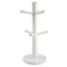White 6 Peg Mug Tree