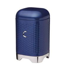 Lovello Textured Blue Coffee Canister Lovello Textured Blue Coffee Canister