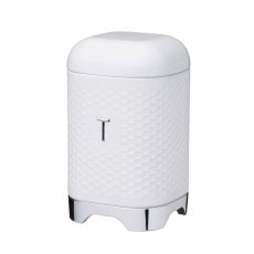 Lovello Textured White Tea Canister