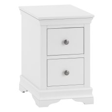 Sorrento White Bedside Cabinet