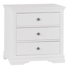 Sorrento White 3 Drawer Chest