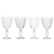 Mikasa Cheers Set of 4 Glass Goblets