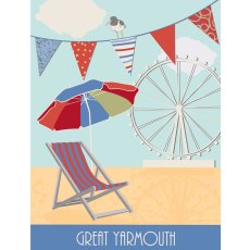 Postcards from Norfolk Great Yarmouth Tote Bag Postcards from Norfolk Great Yarmouth Tote Bag