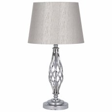 Silver Metal Lamp Complete Silver Metal Lamp Complete