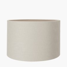 35cm Grey Double Lined Linen Drum Shade 35cm Grey Double Lined Linen Drum Shade