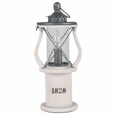 White Wood Table Lantern Lamp White Wood Table Lantern Lamp