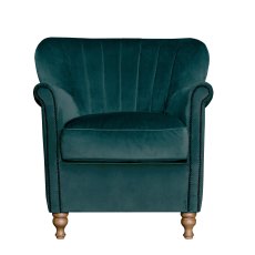 Alexander & James Percy Chair in Plush Peacock Alexander & James Percy Chair in Plush Peacock