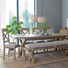 Heritage 2m Extending Dining Set with Bench & 5 Chairs Heritage 2m Extending Dining Set with Bench & 5 Chairs