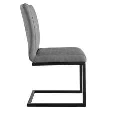 Diamond Stitch Armless Dining Chair in Grey Diamond Stitch Armless Dining Chair in Grey