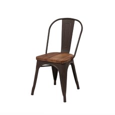 Houston Metal Chair and Wood Seat Houston Metal Chair and Wood Seat