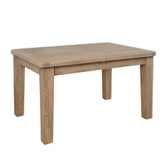 Heritage 1.3m Extending Dining Table with 4 Cross Back Natural Chairs