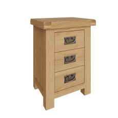 Norfolk Oak 3 Drawer Bedside Norfolk Oak 3 Drawer Bedside