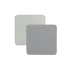 Creative Tops Naturals Pack of 4 Faux Leather Silver Coasters Creative Tops Naturals Pack of 4 Faux Leather Silver Coasters
