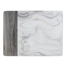 Creative Tops Pack of 4 Large Marble and Wood Placemats Creative Tops Pack of 4 Large Marble and Wood Placemats