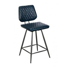 Dalton Bar Stool in Dark Blue