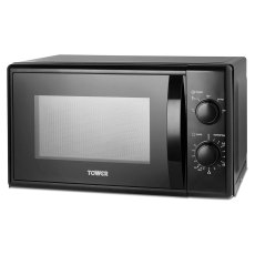 Tower 20L 700W Manual Microwave Black Tower 20L 700W Manual Microwave Black