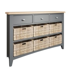 Stiffkey 3 Drawer 6 Basket Unit in Midnight Stiffkey 3 Drawer 6 Basket Unit in Midnight