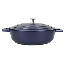 MasterClass Shallow 4L Casserole Dish Metallic Blue MasterClass Shallow 4L Casserole Dish Metallic Blue