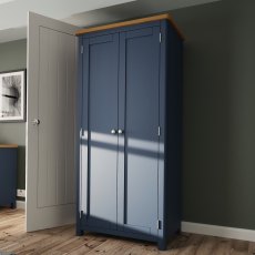 Hastings 2 Door Full Hanging Wardrobe in Blue Hastings 2 Door Full Hanging Wardrobe in Blue