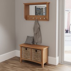 Stiffkey Hall Bench in Oak Stiffkey Hall Bench in Oak