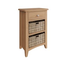 Stiffkey 1 Drawer 2 Basket Unit in Oak Stiffkey 1 Drawer 2 Basket Unit in Oak