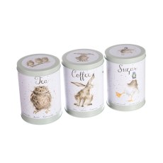 Wrendale Owl Hare & Duck Canisters Wrendale Owl Hare & Duck Canisters