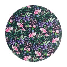 Denby Dark Floral Round Placemats X6 Denby Dark Floral Round Placemats X6