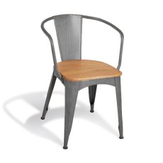 Re-Engineered Gunmetal Navy Chair Mango Seat Re-Engineered Gunmetal Navy Chair Mango Seat