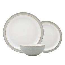 Denby Elements 12 Piece Dinner Set Grey Denby Elements 12 Piece Dinner Set Grey