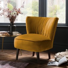 Wilby Accent Chair in Dove Tumeric Fabric Wilby Accent Chair in Dove Tumeric Fabric