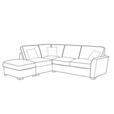 Fantasia LHF Corner Chaise  Sofa & End Stool