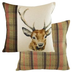 Hunter Stag Cushion Poly Filled 43x43 Hunter Stag Cushion Poly Filled 43x43