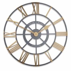 Thomas Kent 24' Evening Star Brass Wall Clock Thomas Kent 24' Evening Star Brass Wall Clock